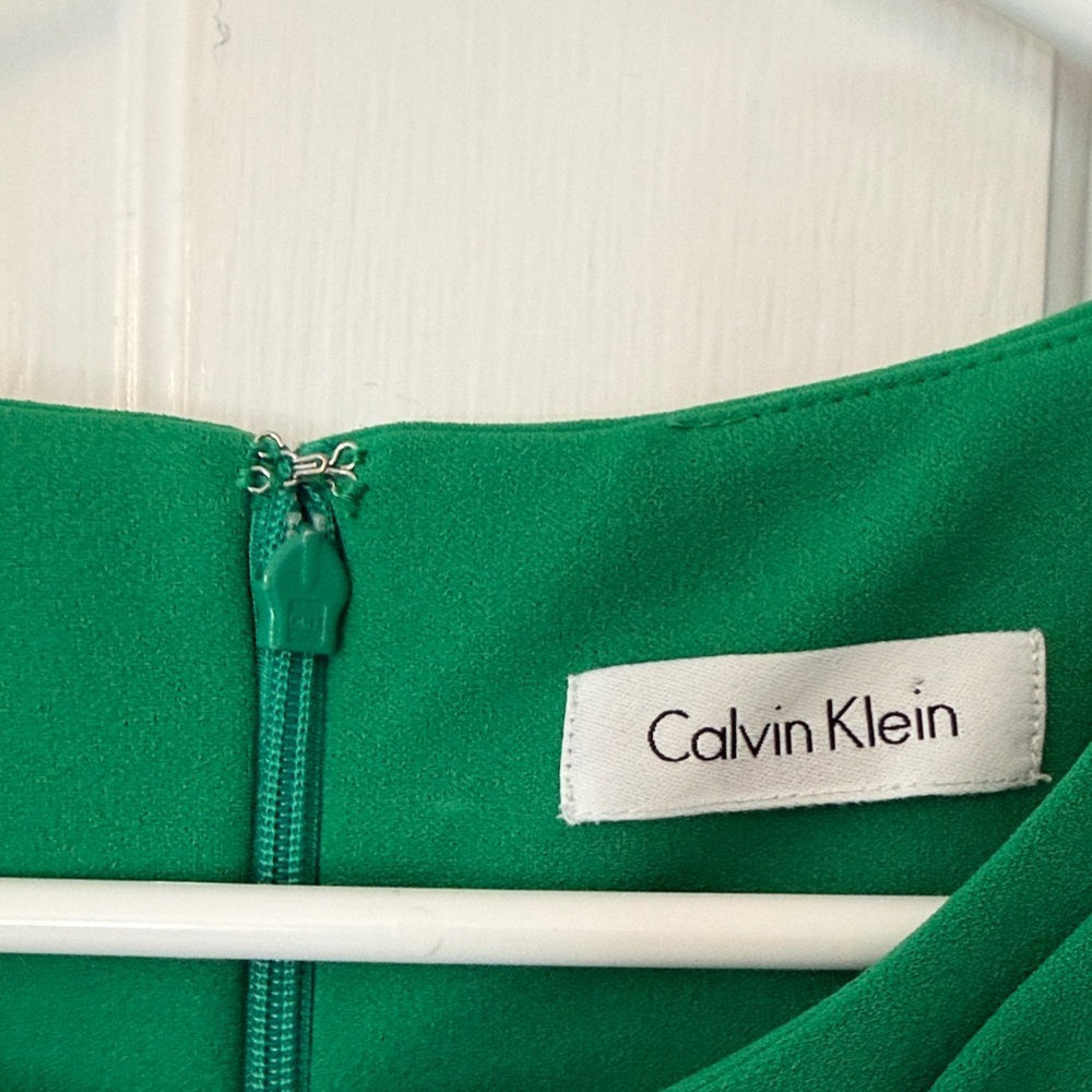 Calvin Klein Kelly Green Sleeveless Sheath Dress - Picture 4 of 4